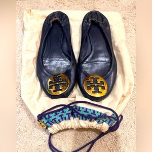TORY BURCH Flats Navy